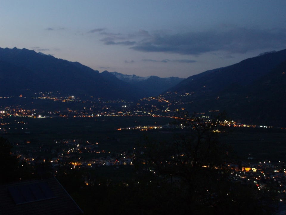 Abendstimmung - Blick Richtung Meran Residence Georgenhöhe