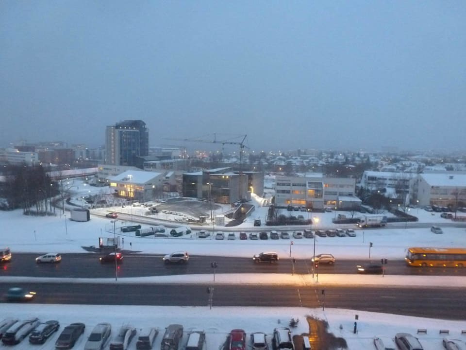 Ausblick um 09.00 Uhr Hilton Reykjavik Nordica