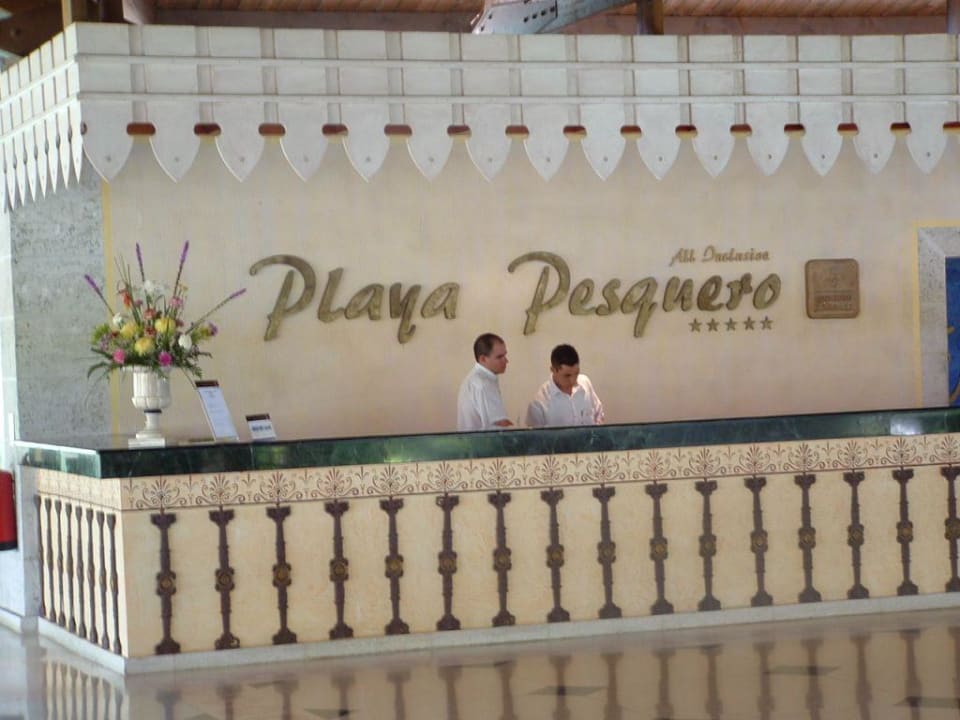 Rezeption  Hotel Playa Pesquero