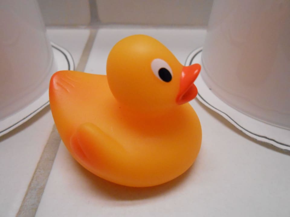 Badezimmer mit Ente Hotel Residenz Passau
