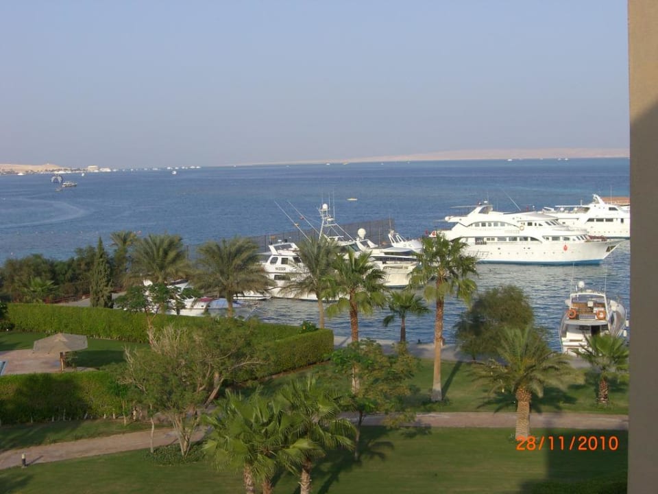 Blick aus unserem Hotelzimmer  Continental Hotel Hurghada