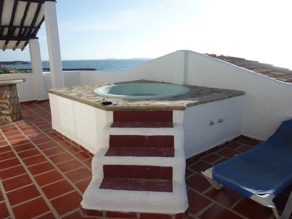 Unsere Terrasse Hotel Isla Caribe Beach