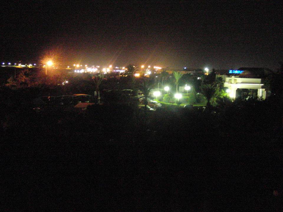 Nachts aus dem Zimmer 2423 Mahdia Beach & Aquapark