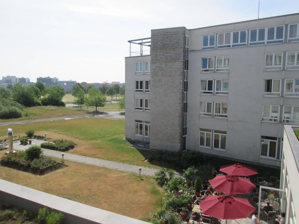 Ausblick aus unserem Zimmer (Innenhof) Hotel NH Leipzig Messe