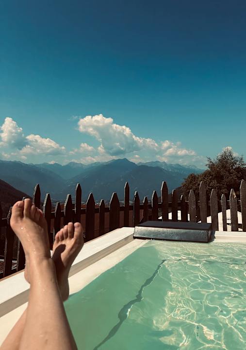 Pool Ferienbauernhof Löchlerhof Lüsen Dolomites