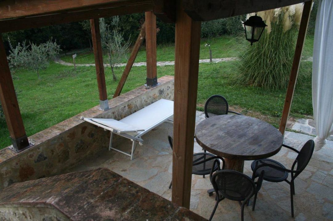 Unsere Terrasse aus der Küche fotografiert Hotel Il Borgo Di Mariano