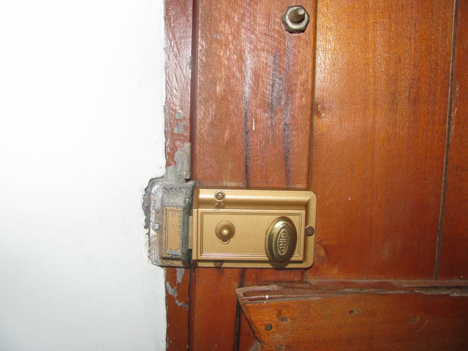 Zimmertür von innen Hotel Koggala Beach