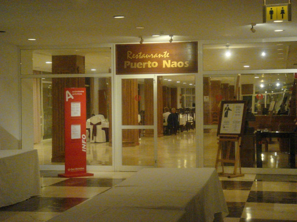 Eingang zum Restaurant Melia La Palma Hotel