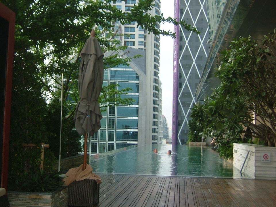 Ausblick von der Terrasse Eastin Grand Hotel Sathorn