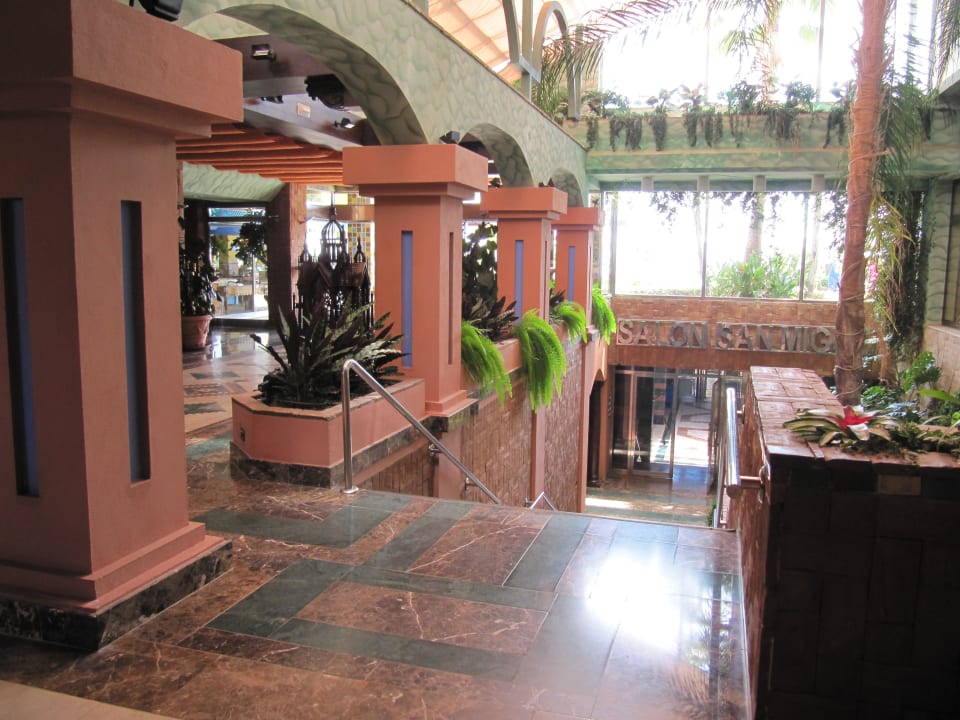 Kleine Gartenanlage im Inneren des Hotels Hotel MS Amaragua