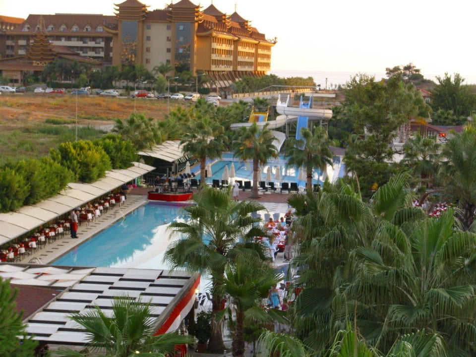 Blick vom Balkon Hane Family Resort