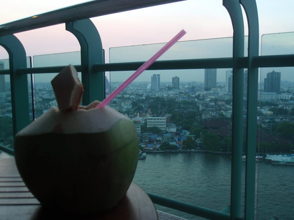 Blick von unserem Balkon Chatrium Hotel Riverside Bangkok