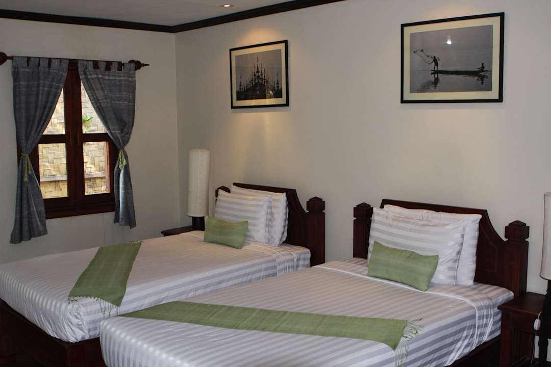 Wohn- Schlafbereich Hotel Luang Prabang Residence