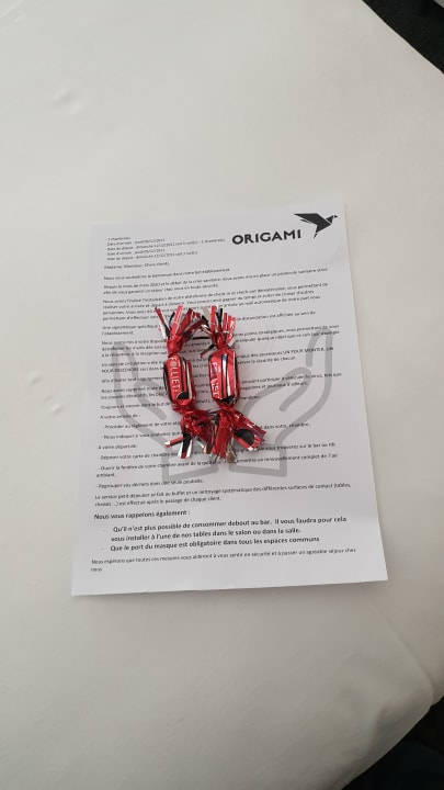 Zimmer Hôtel ORIGAMI