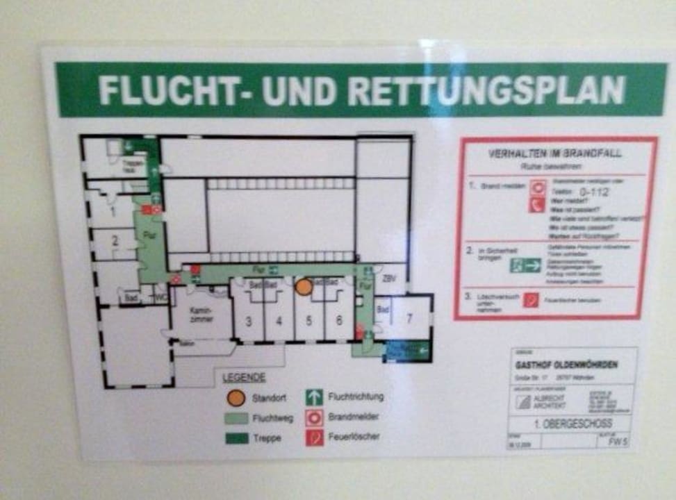 Zimmerplan Gasthof Oldenwöhrden