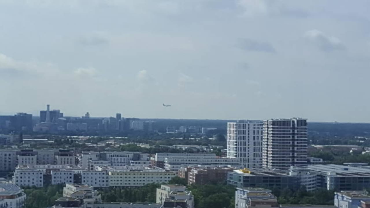 Flugzeuge super zu beobachten Radisson Blu Hotel Frankfurt