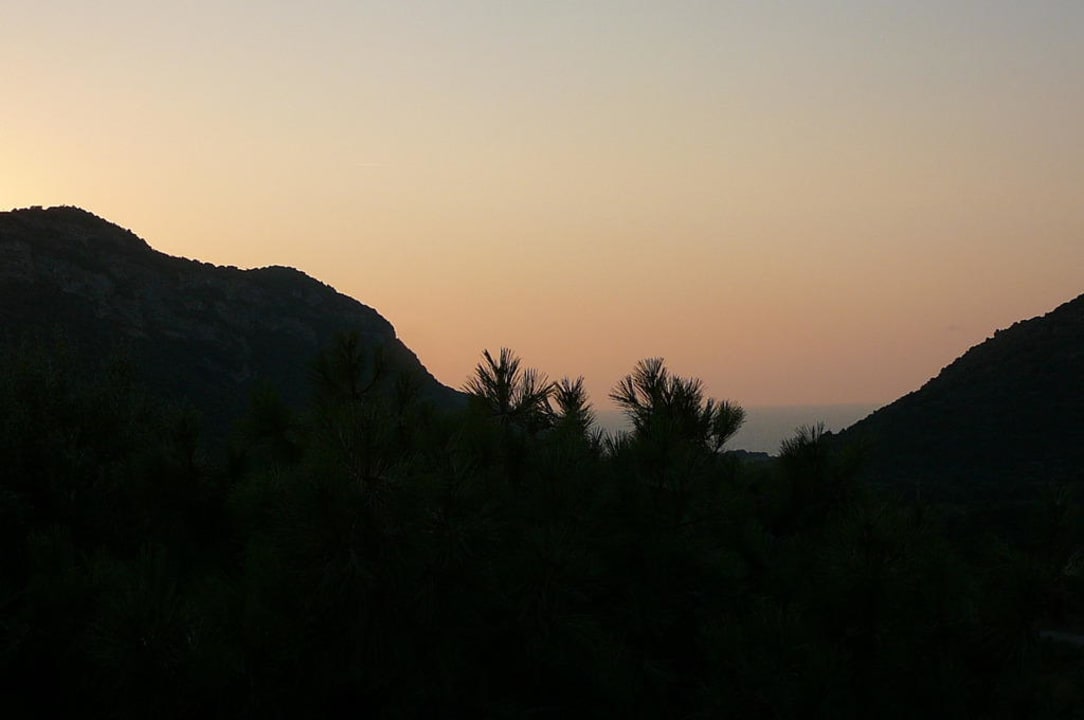 Sonnenuntergang Hotel Auberge U Lustincone