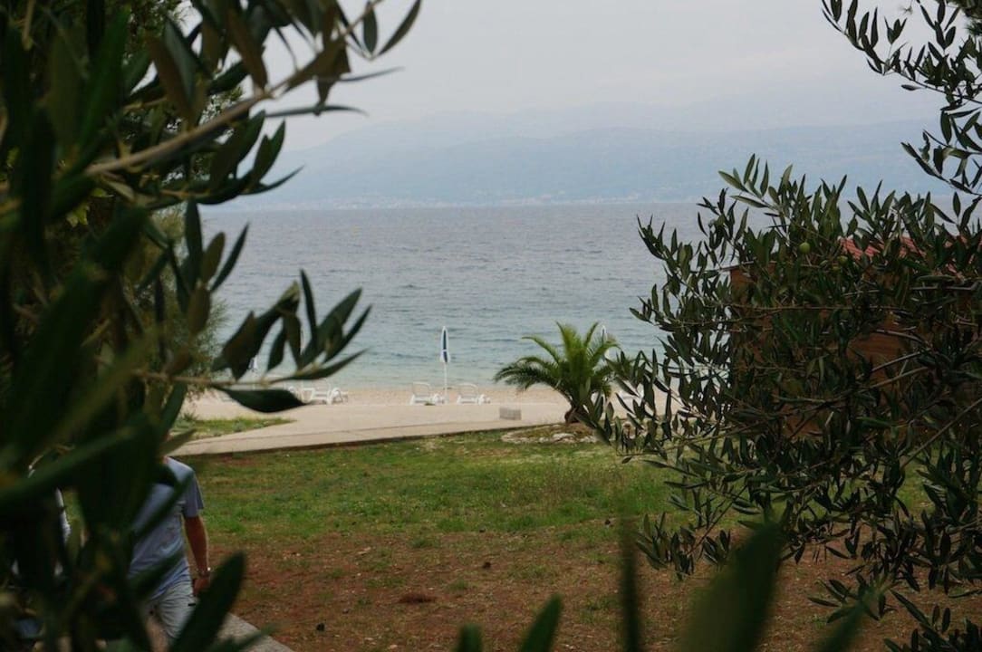Blick vom Balkon des Appartement Waterman Svpetrvs  Resort