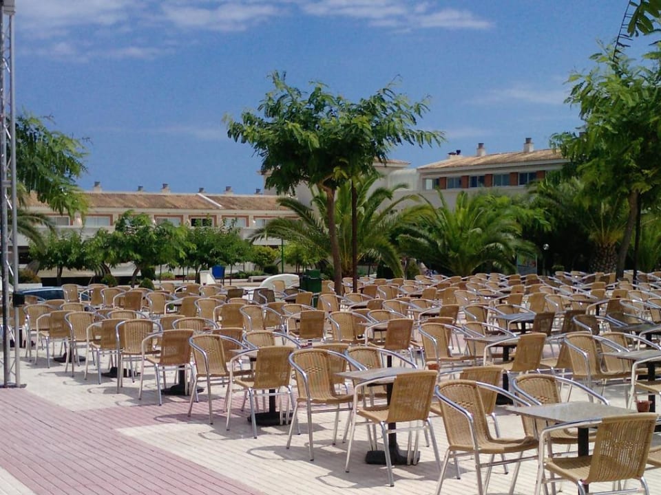 Tische zur Abendveranstaltung blau punta reina