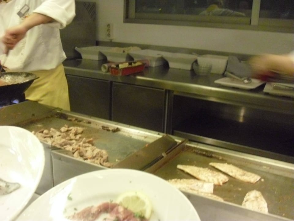 Show-Cooking - Fisch  allsun Hotel Pil-lari Playa