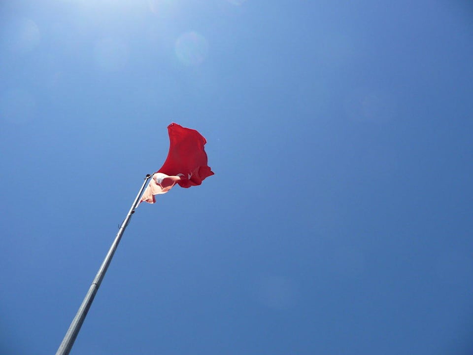 Türkische Fahne Hotel Grand Efe