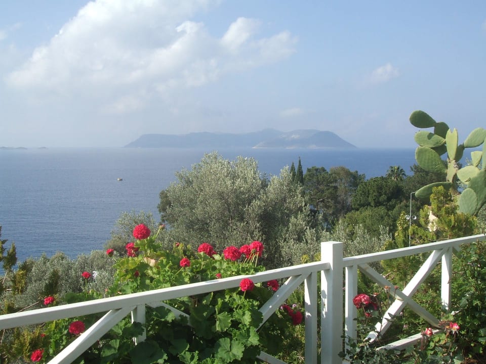 Blick vom Garten Hotel Kale