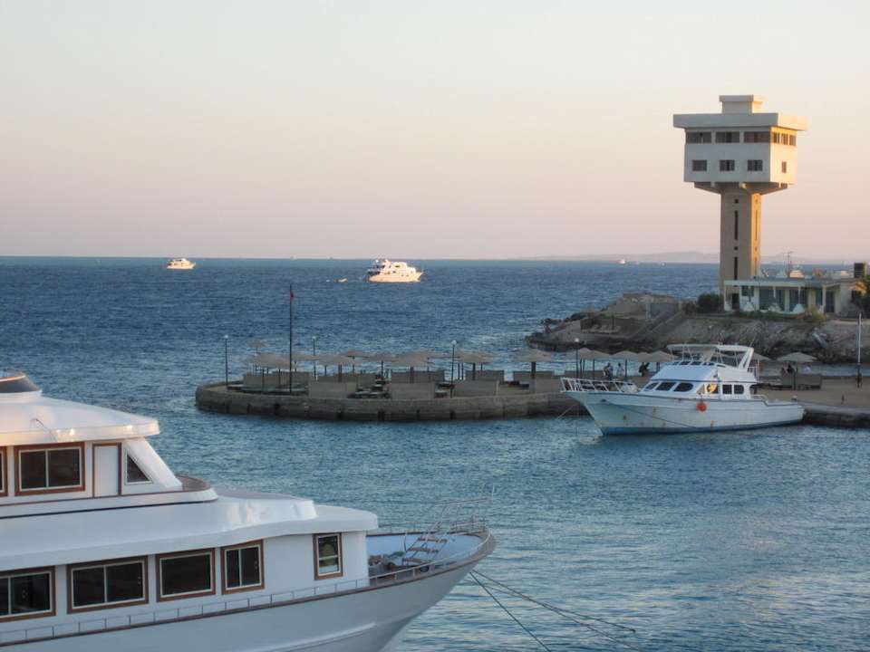 Blick zum Hafen Arabella Azur Resort