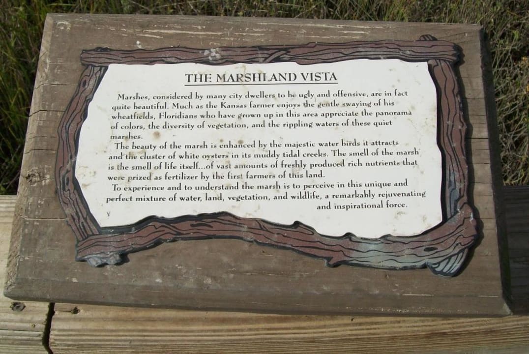 Hinweistafel zum Marsch-Land Omni Amelia Island Resort & The Villas