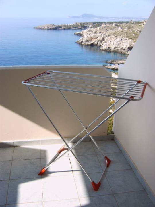 Wäschetrockner in den Außenblöcken Hotel Kalithea Mare Palace