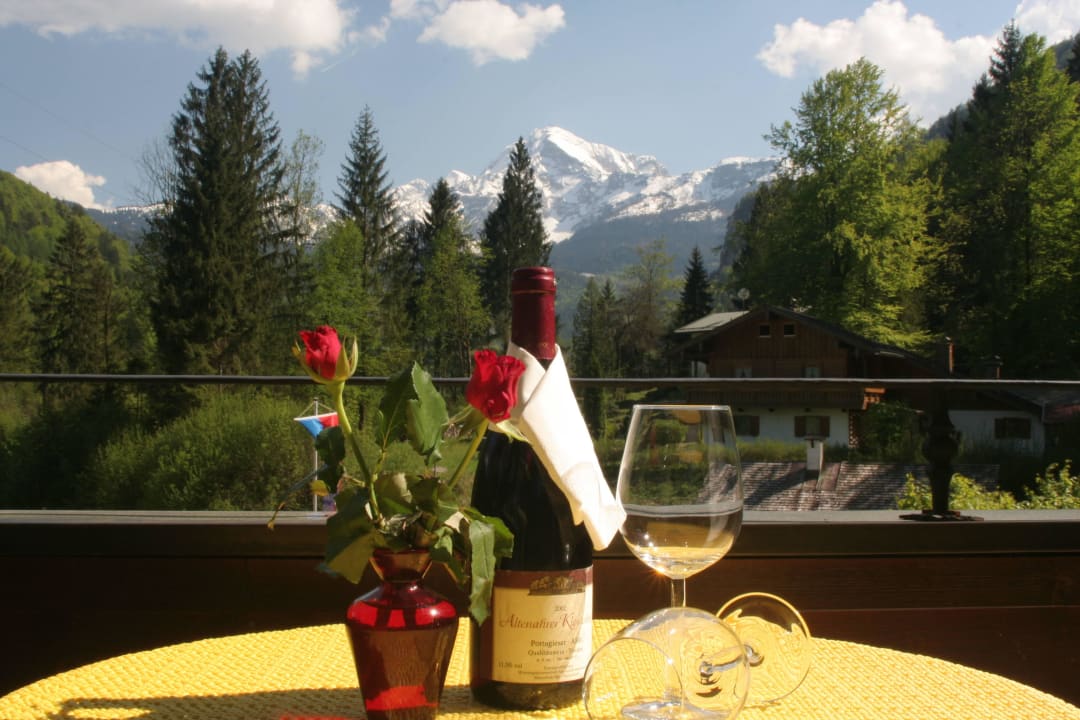 Blick vom Balkon Gasthaus - Pension Zur Kugelmühle