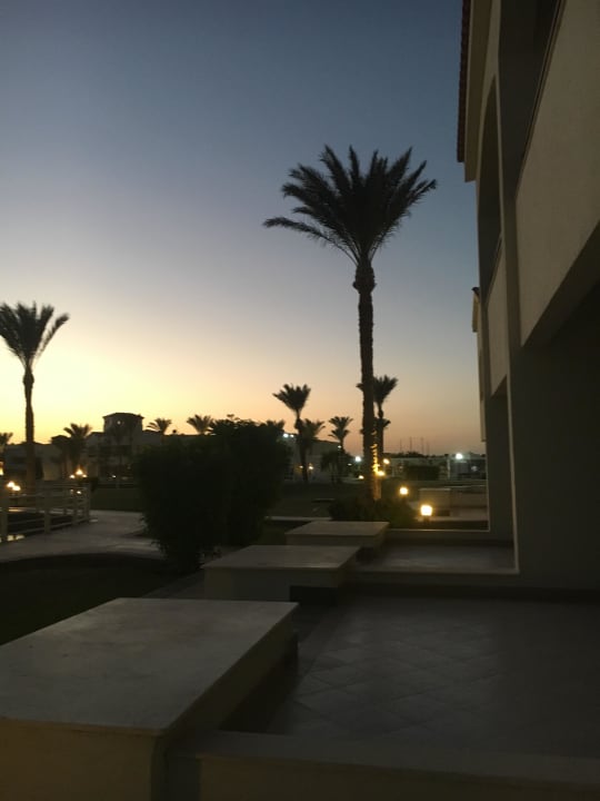 Ausblick von unserer Terrasse Pickalbatros Dana Beach Resort - Hurghada