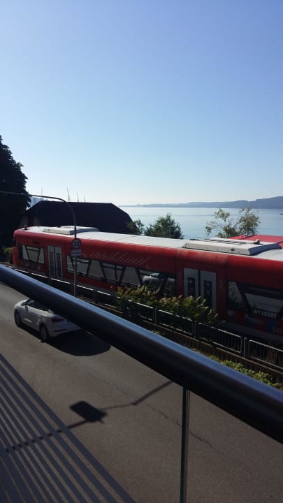 Balkonausblick Bahn Hotel Krone am See