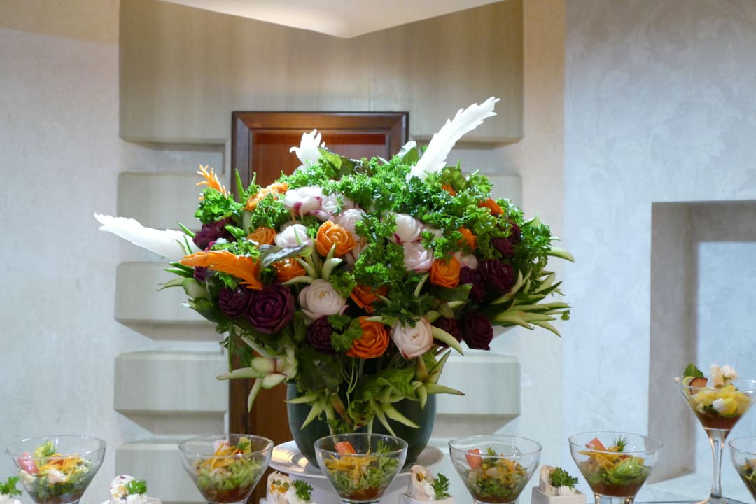 Gemüsestrauß eine Augenweide Kaisol Romance Resort