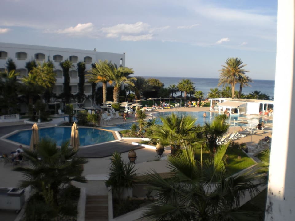 Blick aufs Meer und über die Anlage Hotel Thalassa Mahdia