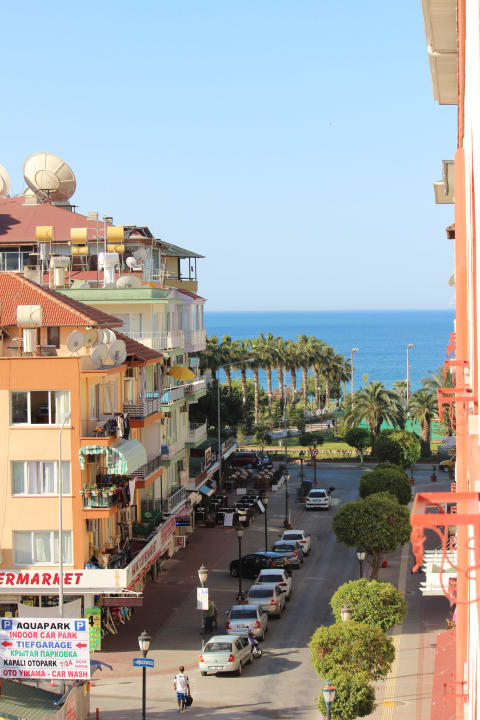 Вид с балкона на море Hotel Aslan City Kleopatra