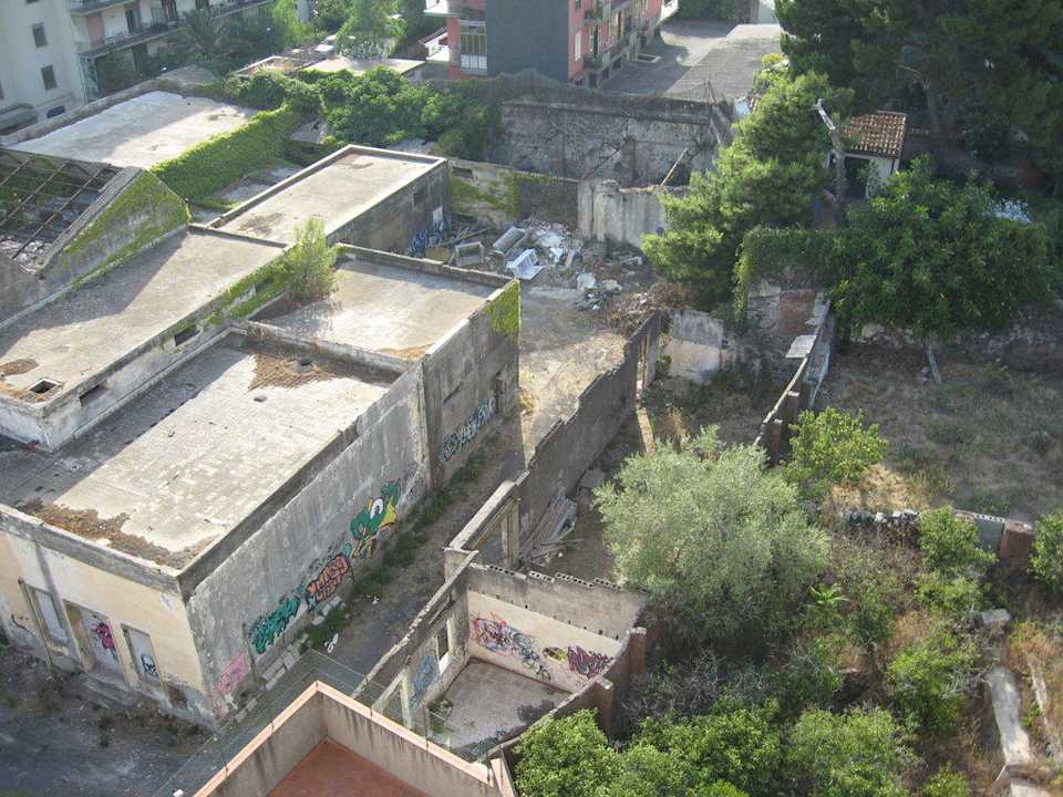 Ausblick vom 6. OG zur Landseite Villa Mater
