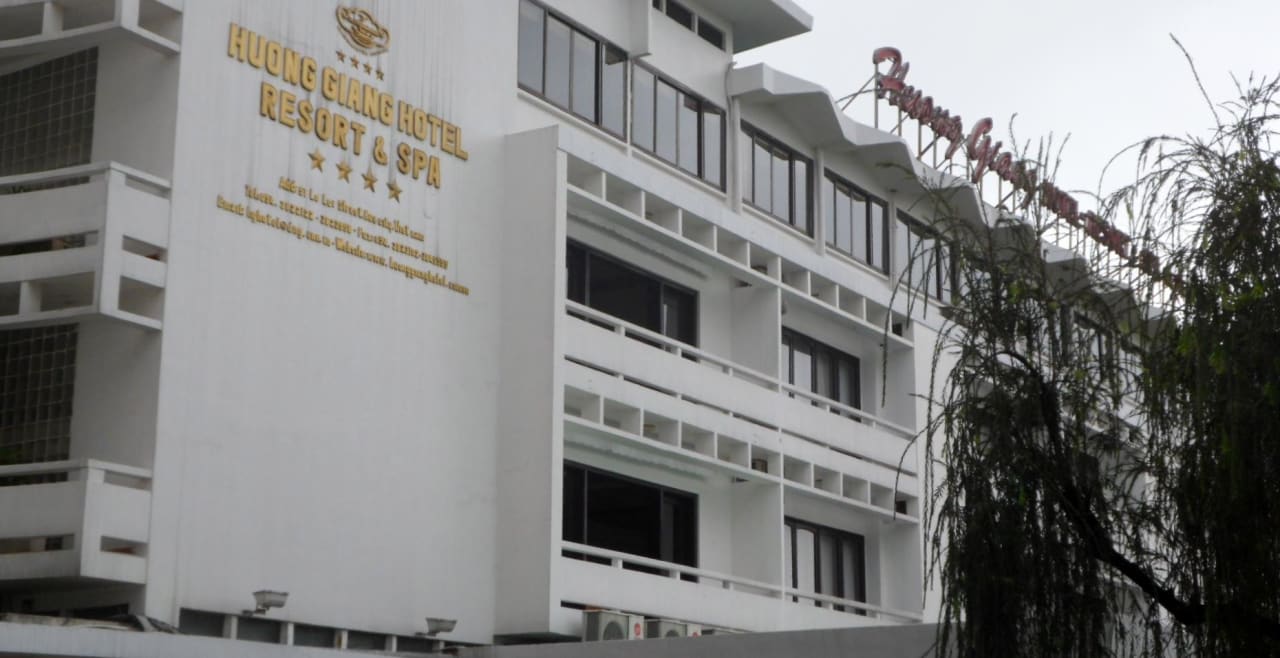 Eingang Hotel Huong Giang