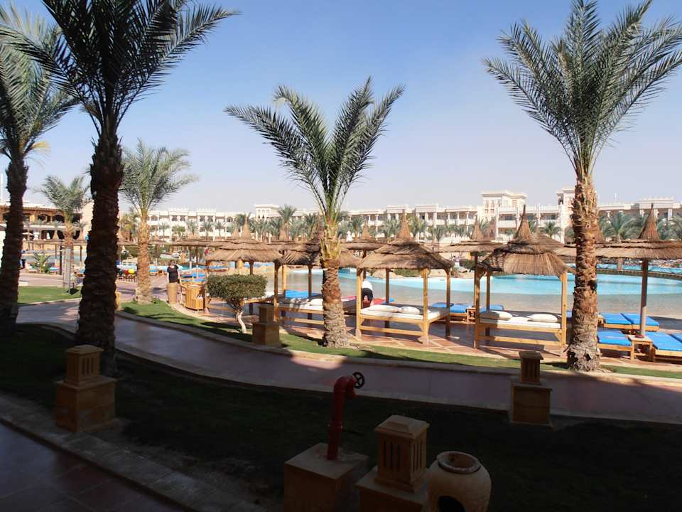 Ausblick für unserer Zimmerterrasse Pickalbatros Palace Resort