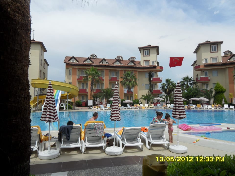 Poolanlage mit Wohnanlage Hotel Orfeus Park