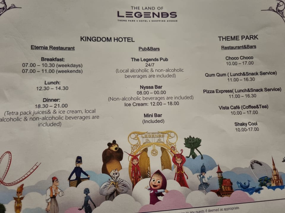 Sonstiges The Land of Legends Kingdom Hotel