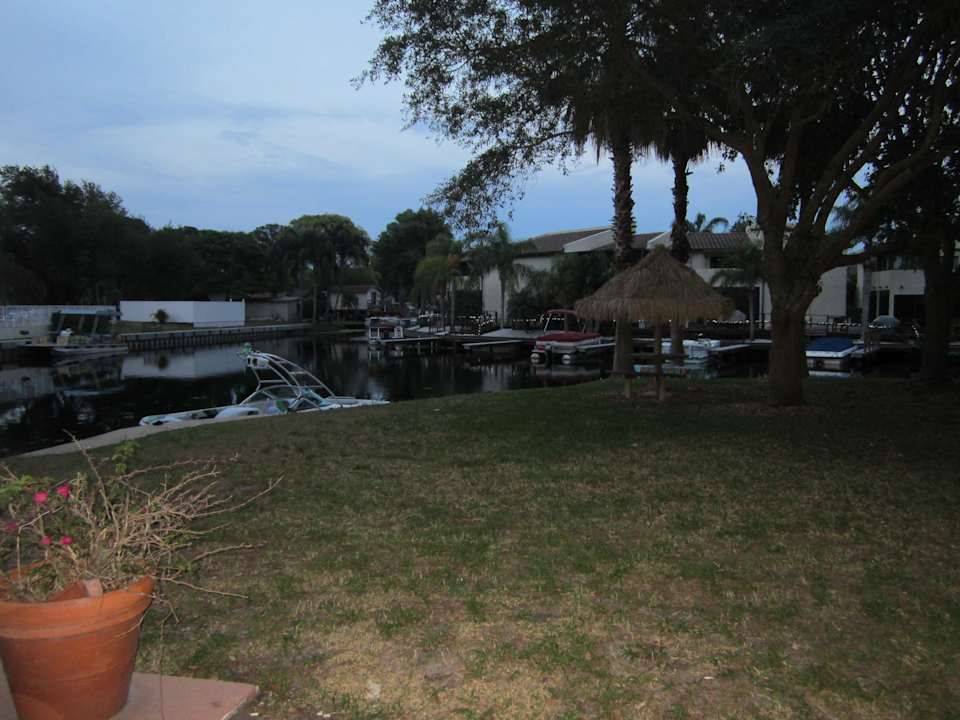 Blick von der Terrasse Hotel Lake Tarpon Resort