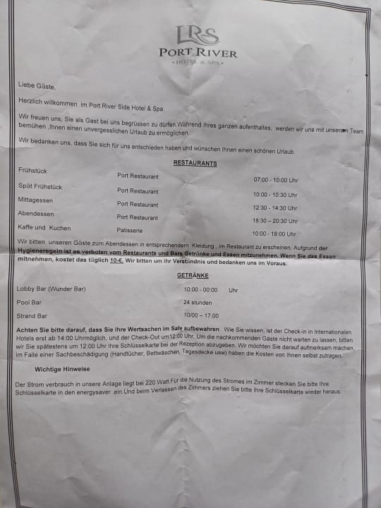 Sonstiges LRS Port River Hotel & Spa