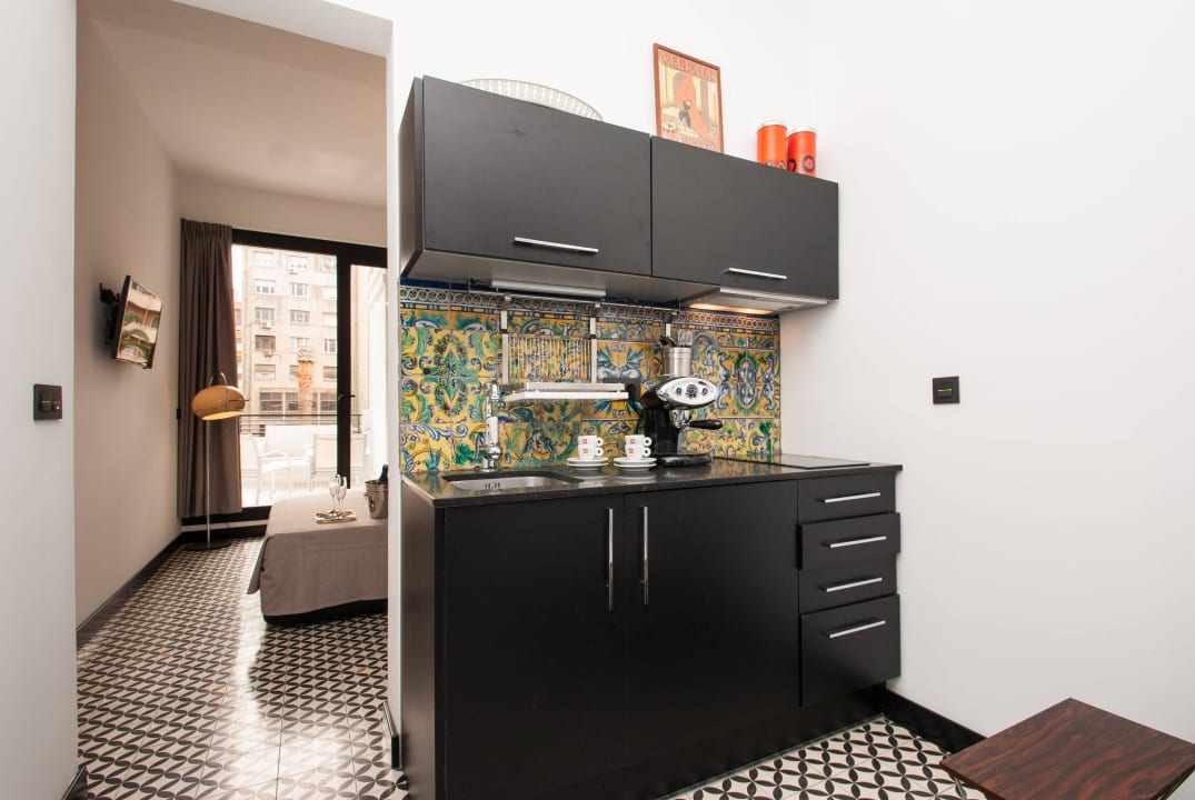 Kitchenette at the Apartment suite Roca Rooms & Apartments
