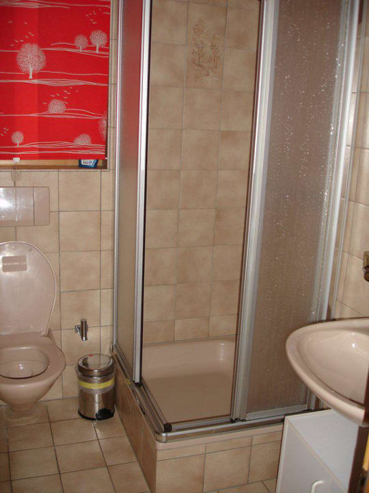 Bad mit Dusche Ferienhaus Aletschji