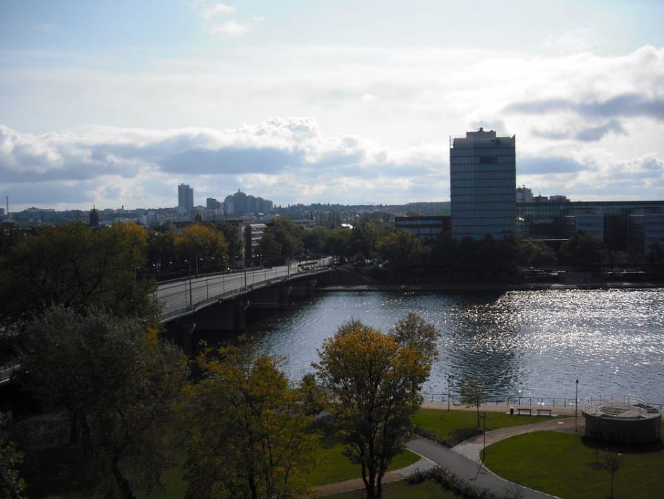 Blick aus unserem Hotelfenster Hotel Ibis Frankfurt Centrum
