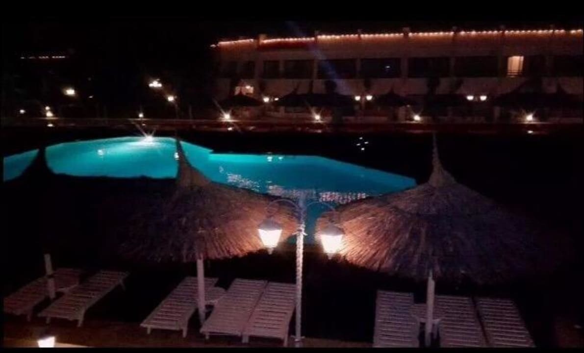 Pool in der Nacht The Grand Hotel Hurghada