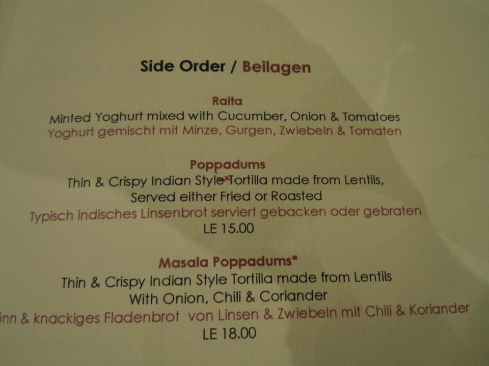 Neueröffnung Indian Restaurant Makadi Palace