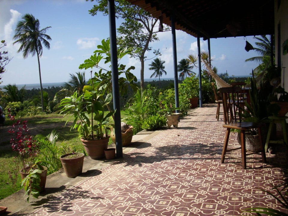 Terrasse am Haupthaus Pousada Mamucabinha