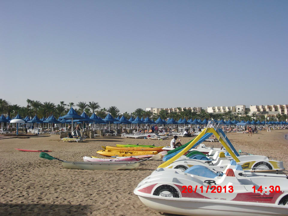 Blick von der Bar auf den Strand The Grand Hotel Hurghada