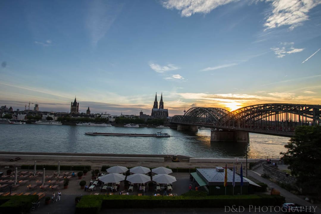 Ausblick 3. Stock Hyatt Regency Köln